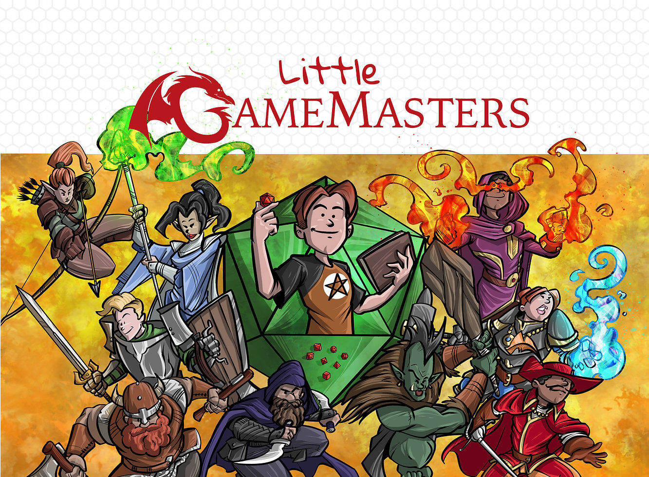 Little Game Masters Rule Book Cover Art by Randall Hampton